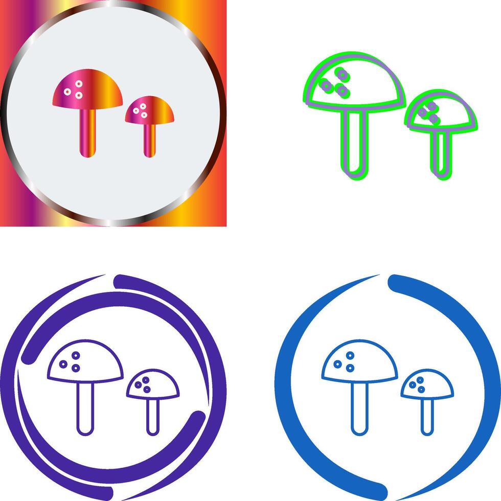 Mushrooms Icon Design vector