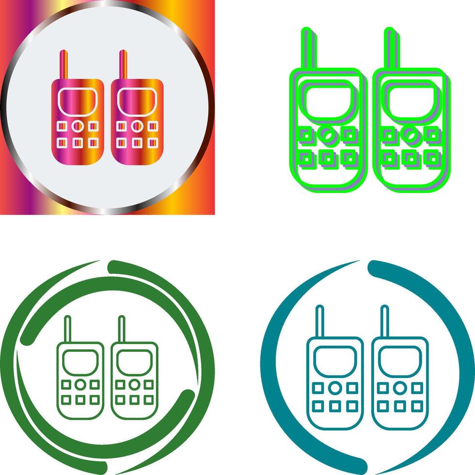 Walkie Talkie Icon Design vector