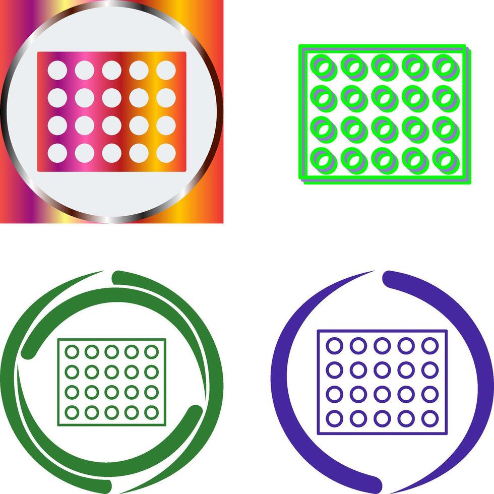 Colored Palette Icon Design vector