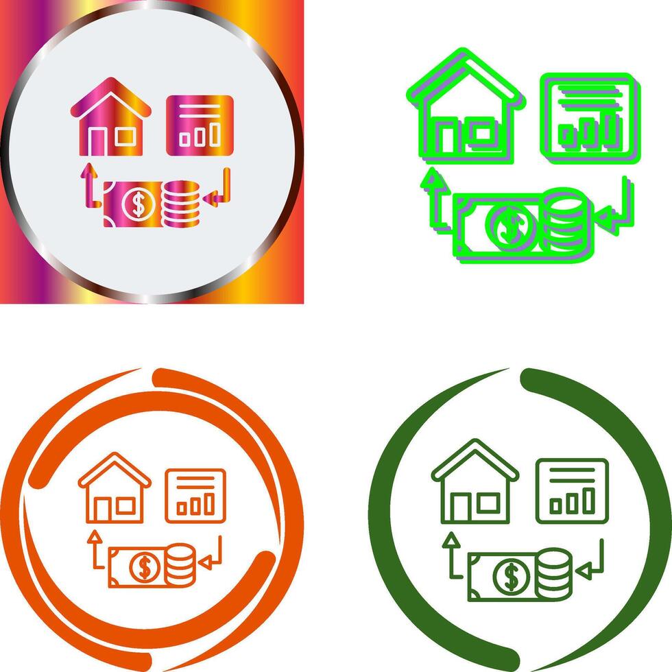 Investment Icon Design vector