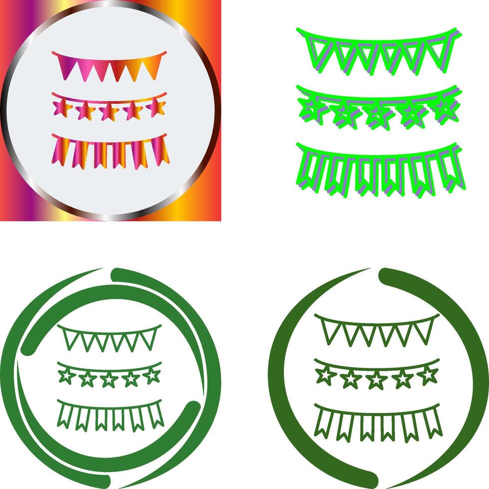 Garlands Icon Design vector