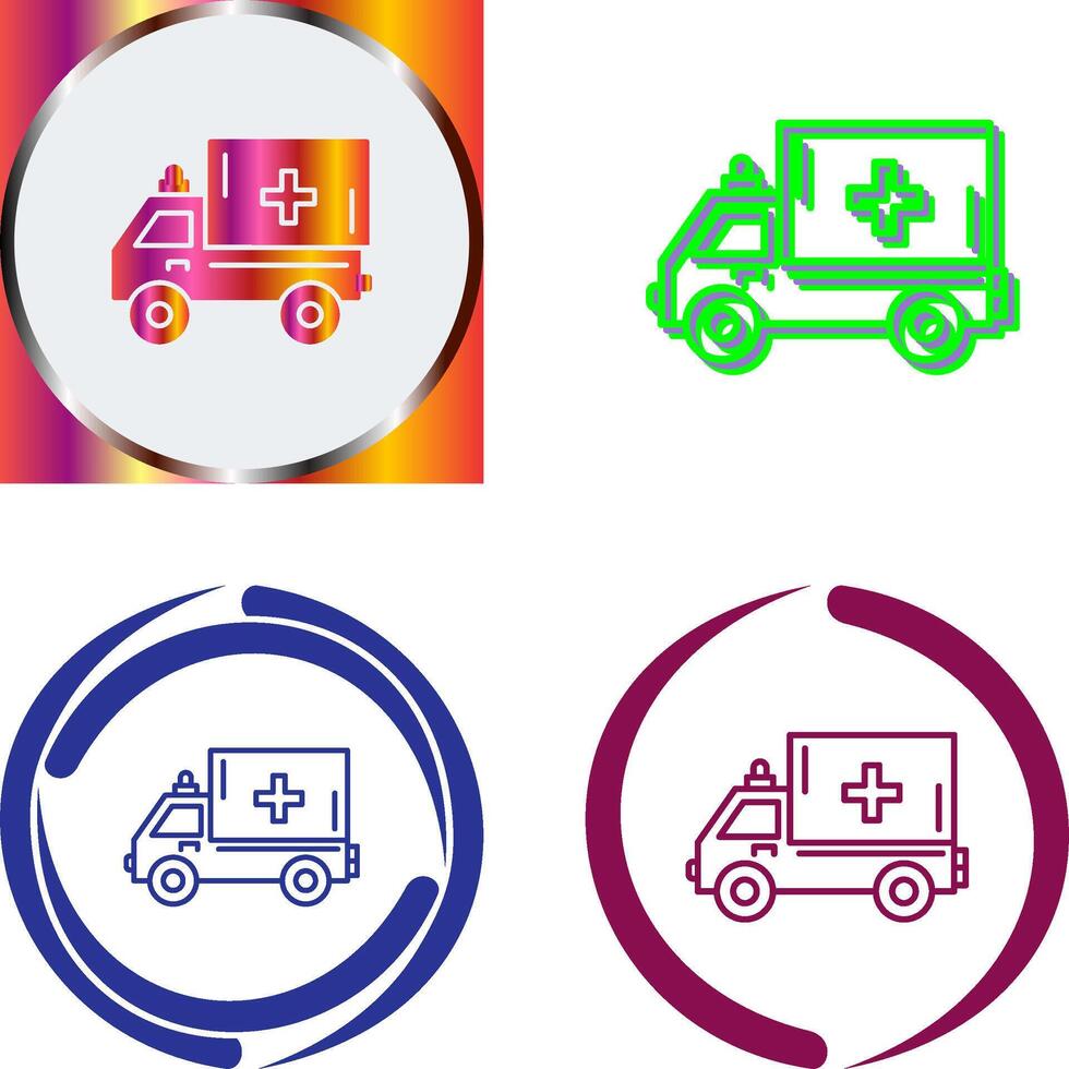 Ambulance Icon Design vector