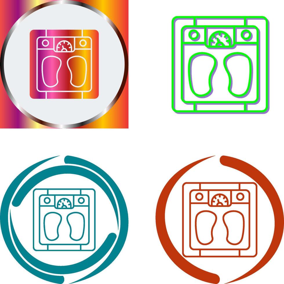 Weighing Scale Icon Design vector