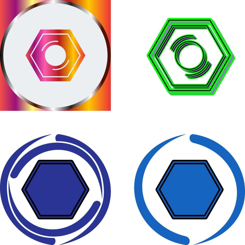 Nut Icon Design vector