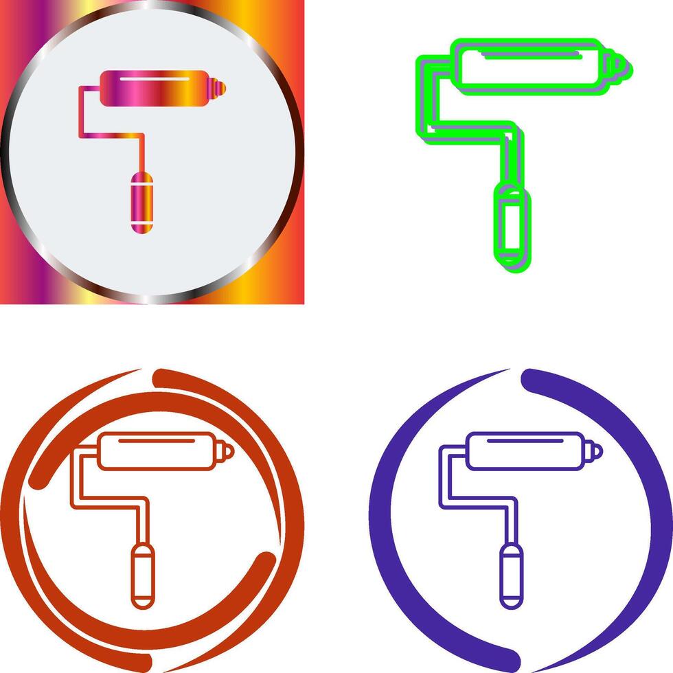 Paint Roller Icon Design vector