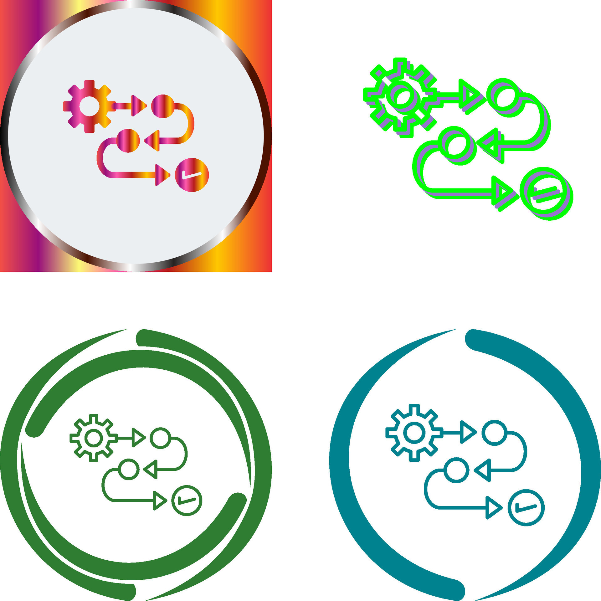 Process Icon Design 45576082 Vector Art at Vecteezy