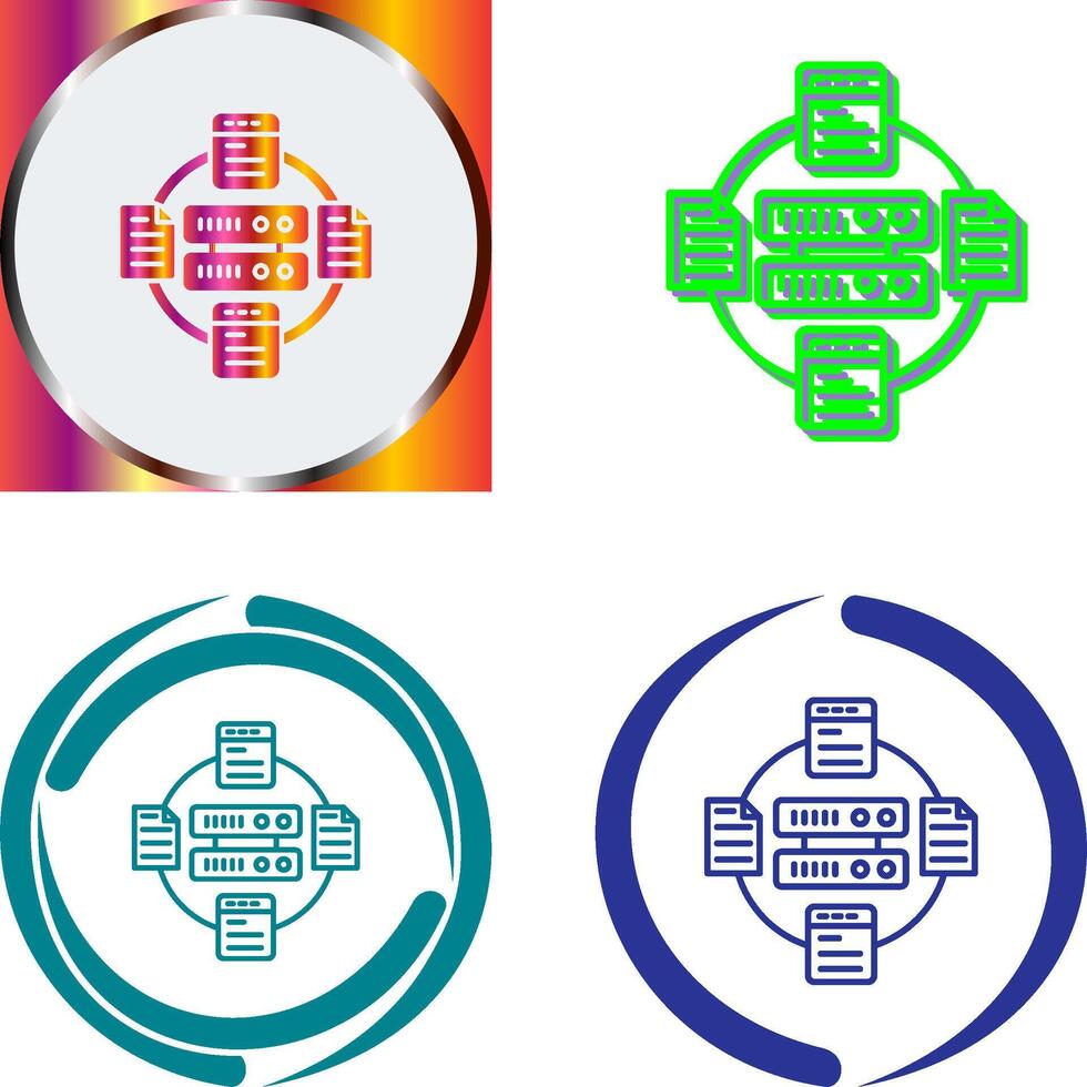 Server Icon Design vector