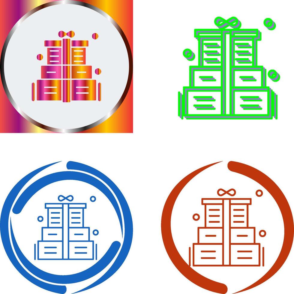Gift Box Icon Design vector