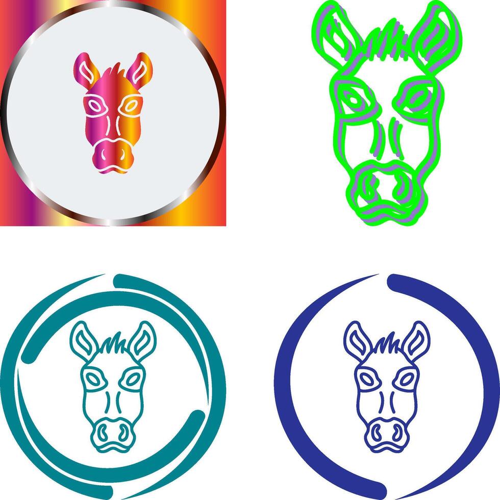 Donkey Icon Design vector