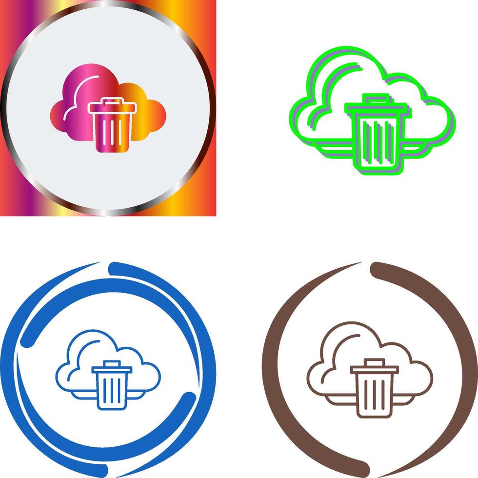 Trash Icon Design vector