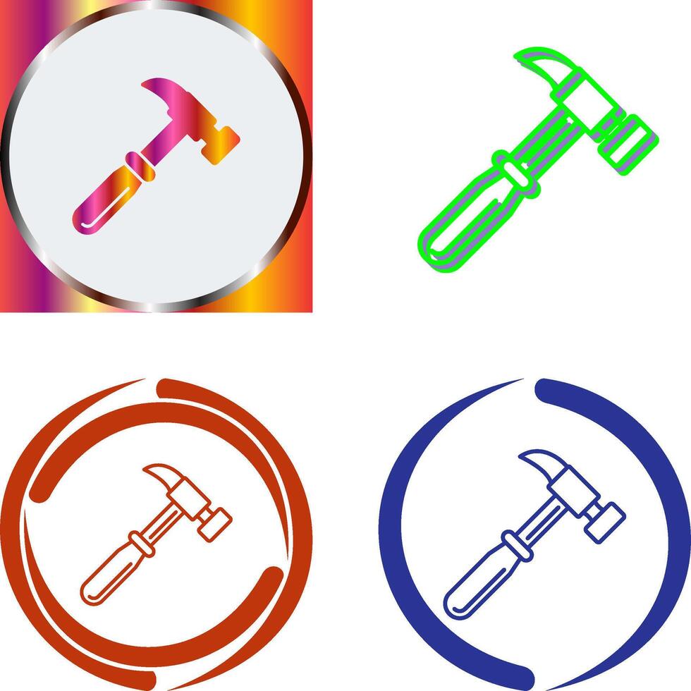 Hammer Icon Design vector