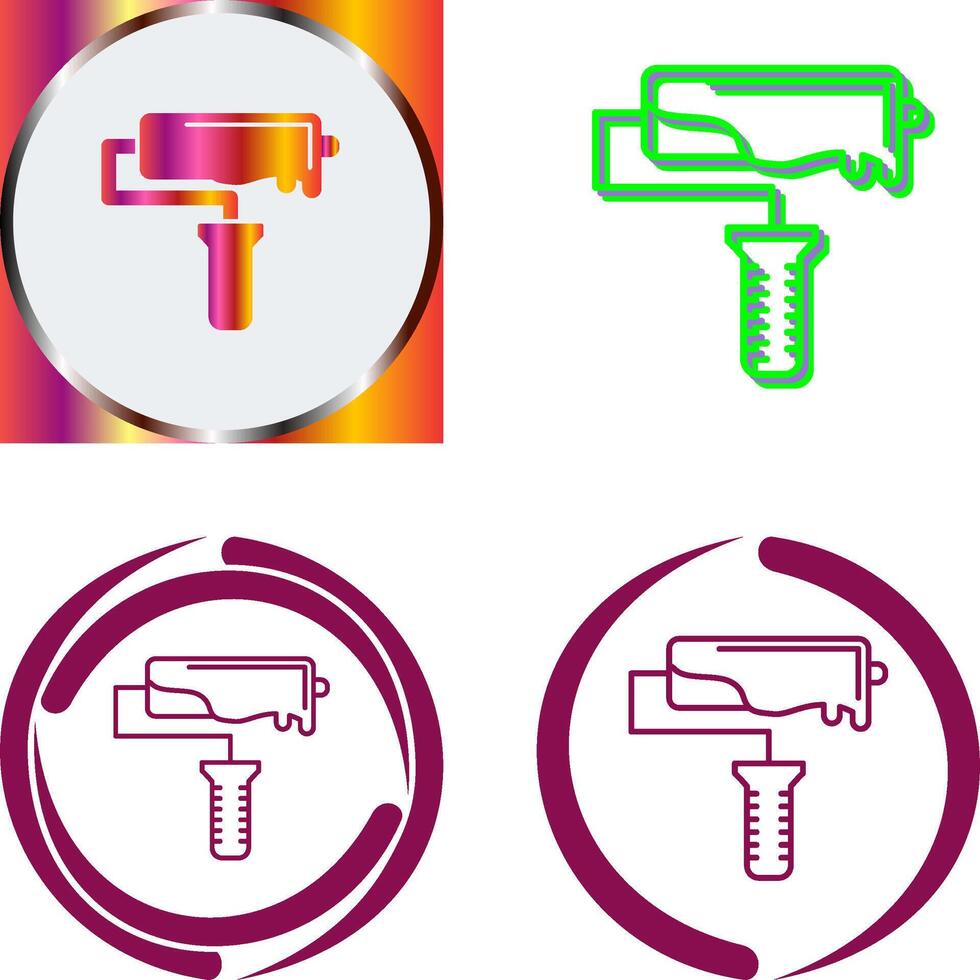 Roller Icon Design vector