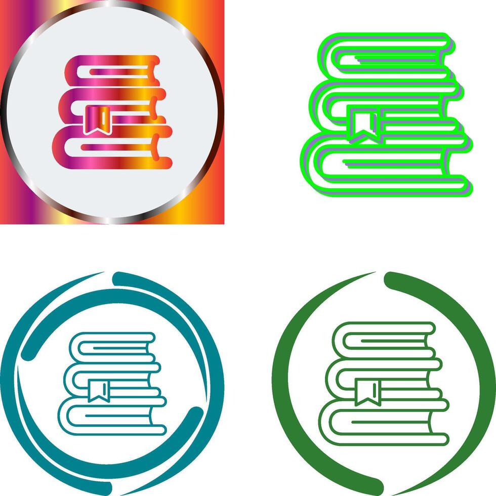 Books Icon Design vector