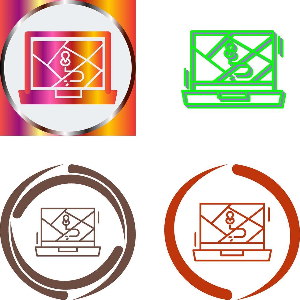 Google Map Icon Design vector