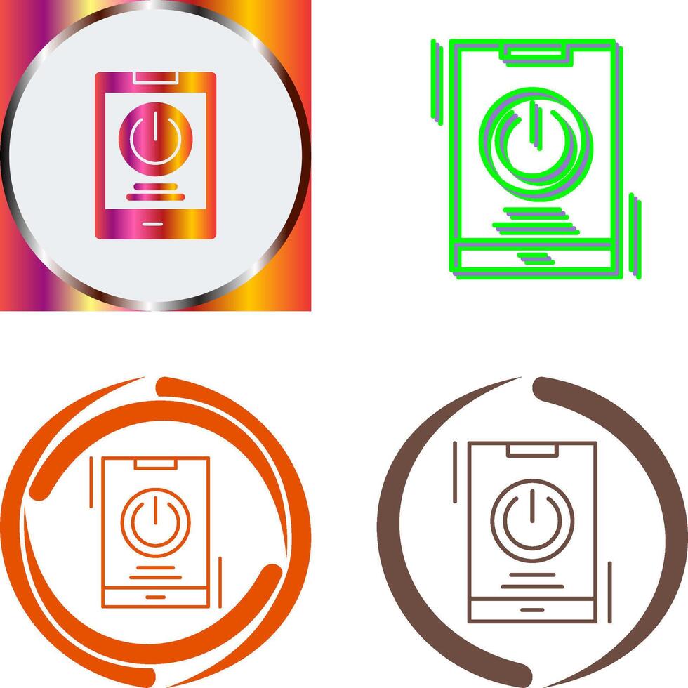 Power Icon Design vector