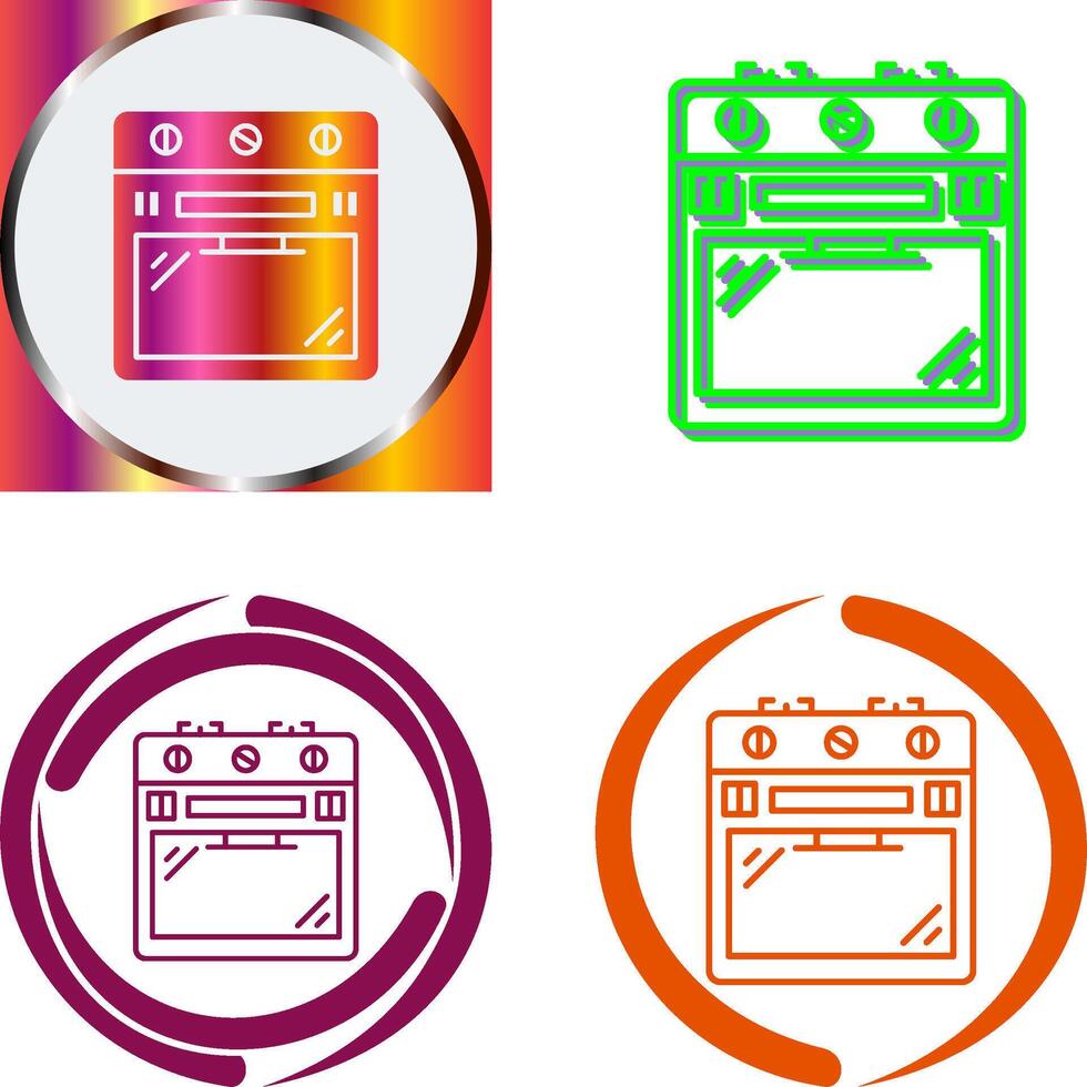 Stove Icon Design vector