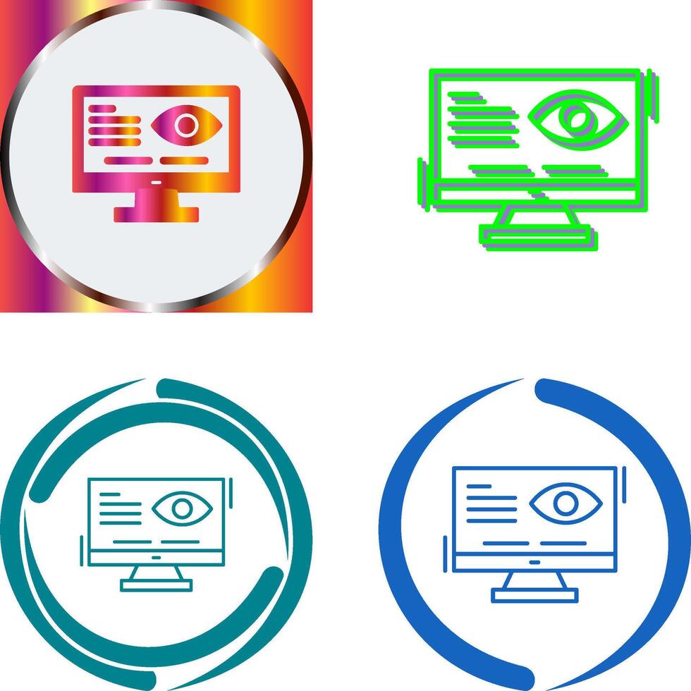 Vision Icon Design vector