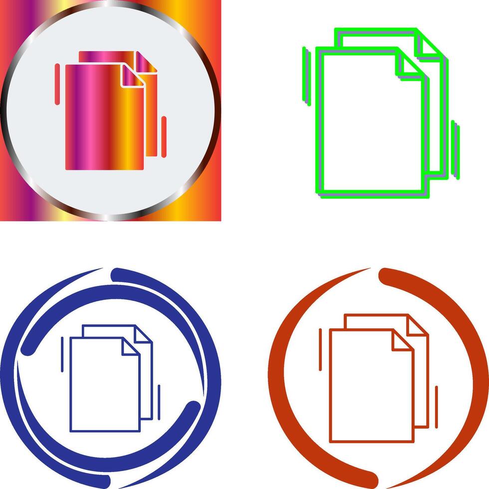 Copy Icon Design vector