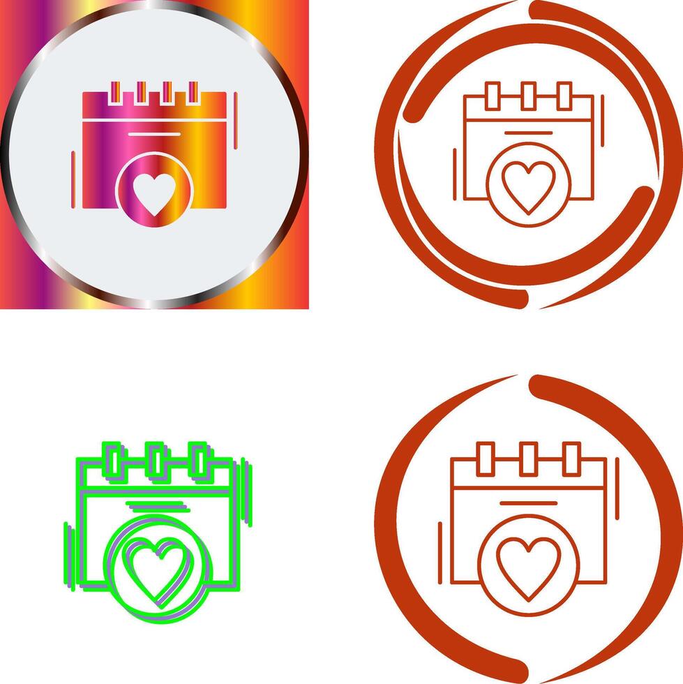 Wedding Day Icon Design vector