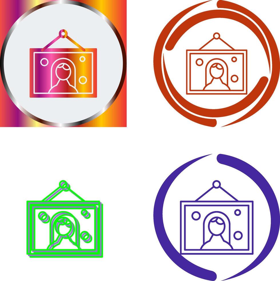 Wedding Photo Icon Design vector