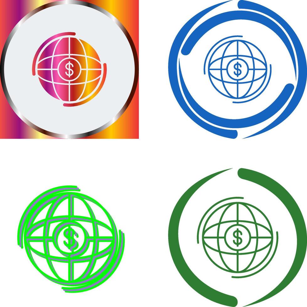Globe Icon Design vector