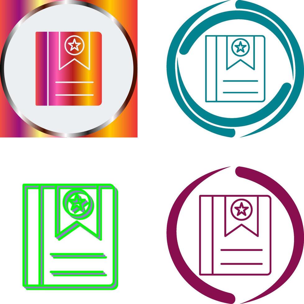Bookmark Icon Design vector