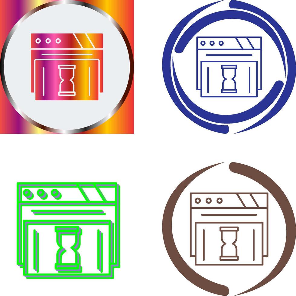 Waiting Icon Design vector