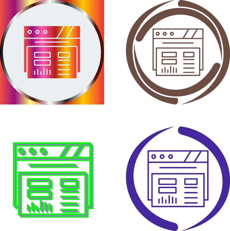 Dashboard Icon Design vector