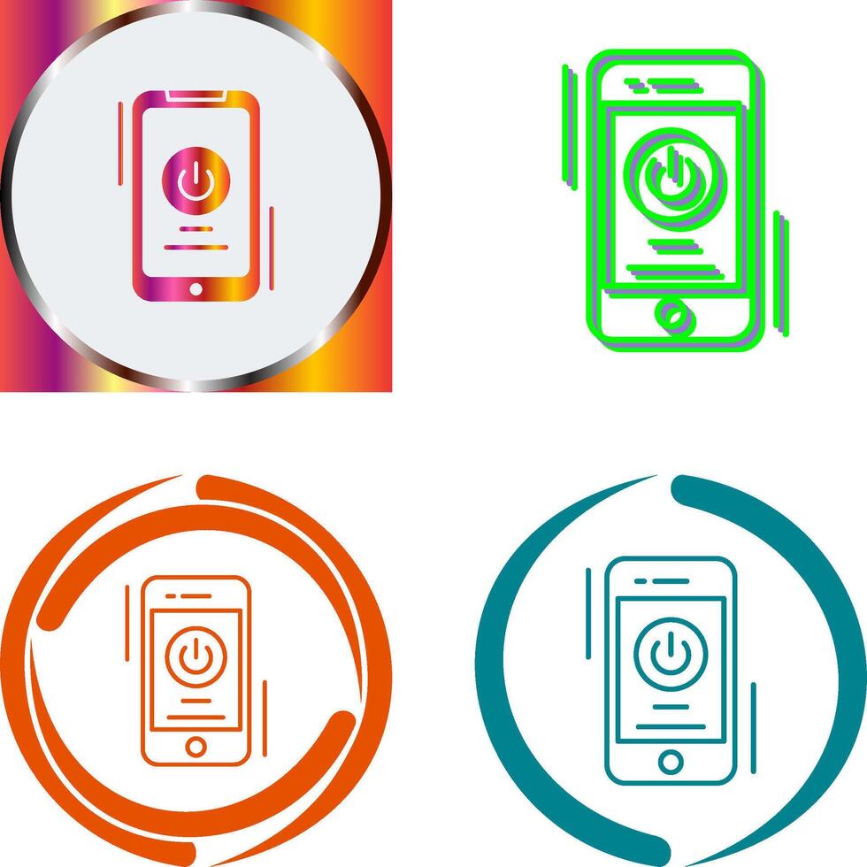 Power Button Icon Design vector