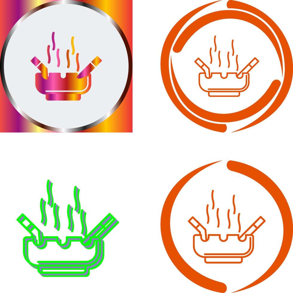 Ashtray Icon Design vector
