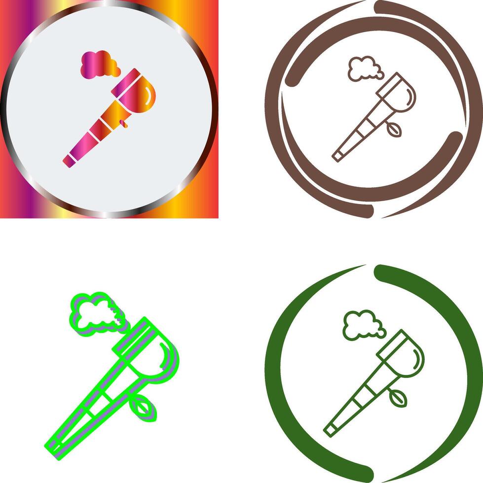 Pipe Of Peace Icon Design vector