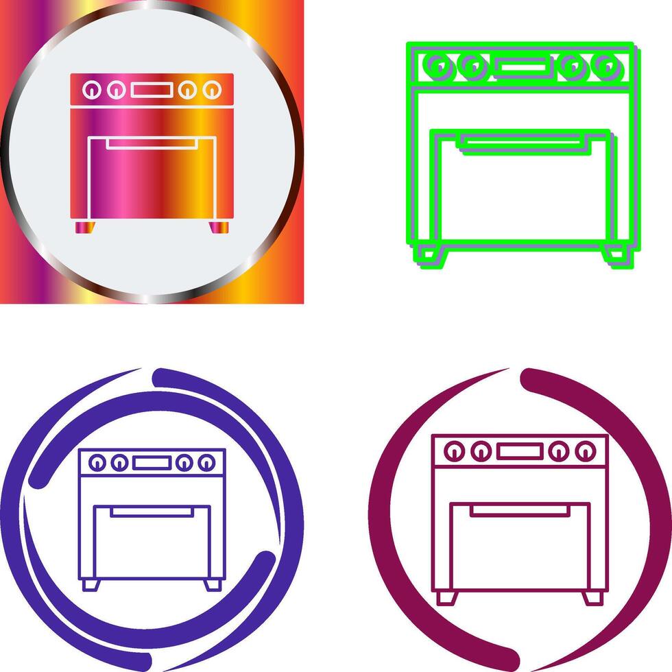 Oven Icon Design vector