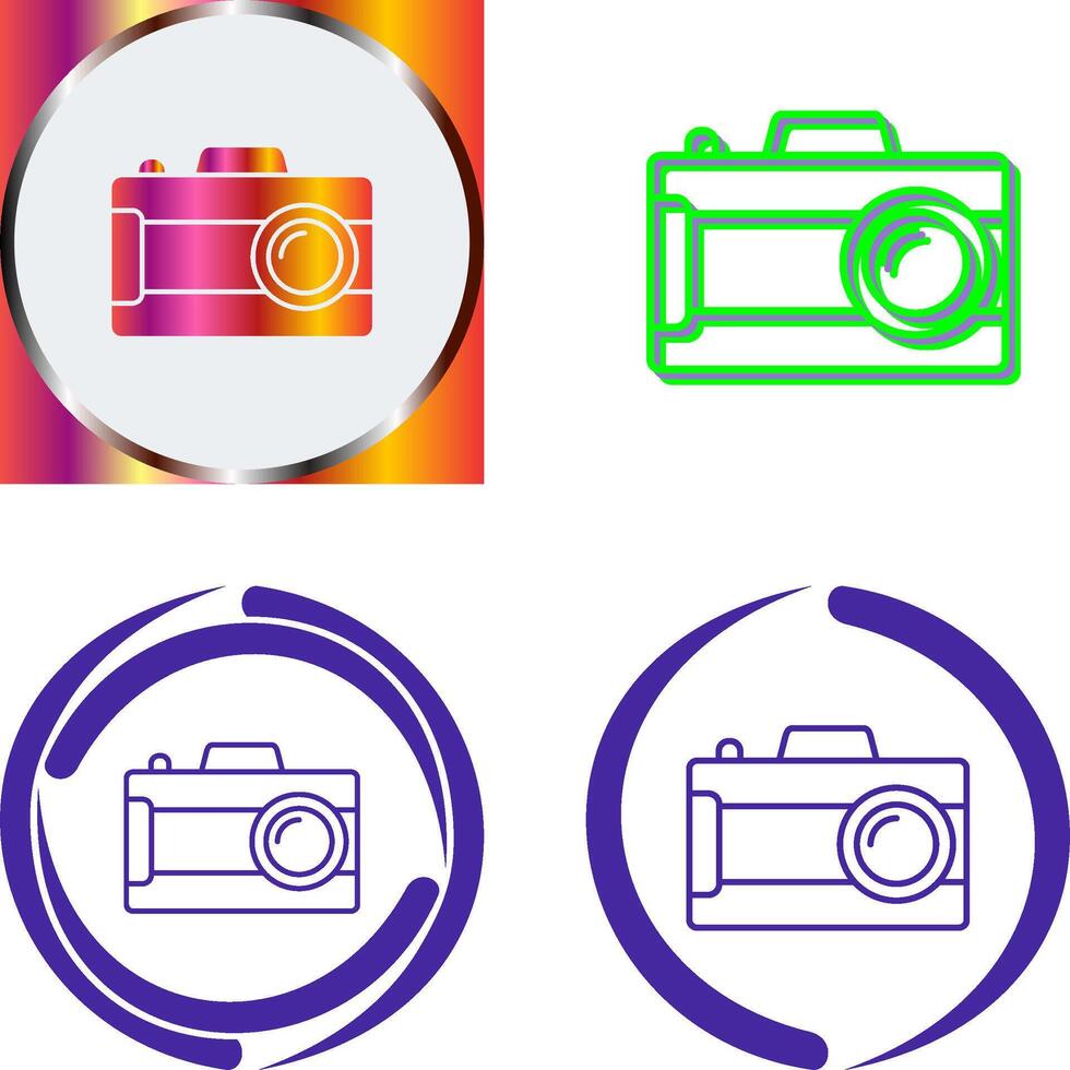 Digital Camera Icon Design vector