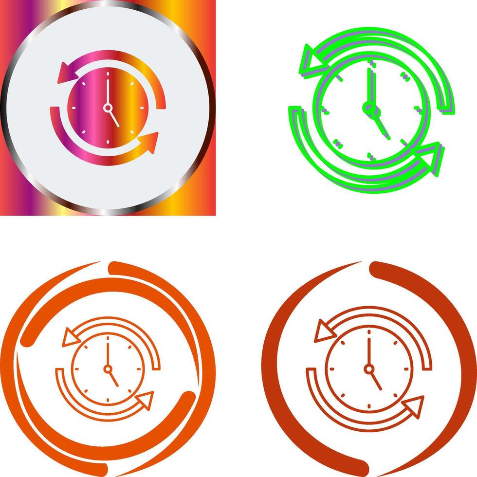 Run Time Icon Design vector