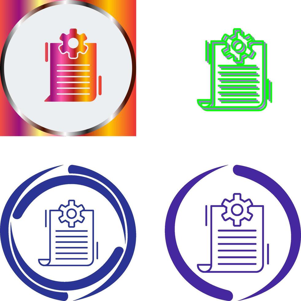 Content Management Icon Design vector