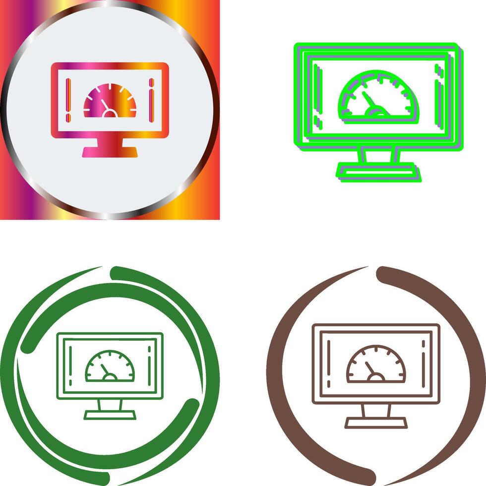Speed Test Icon Design vector