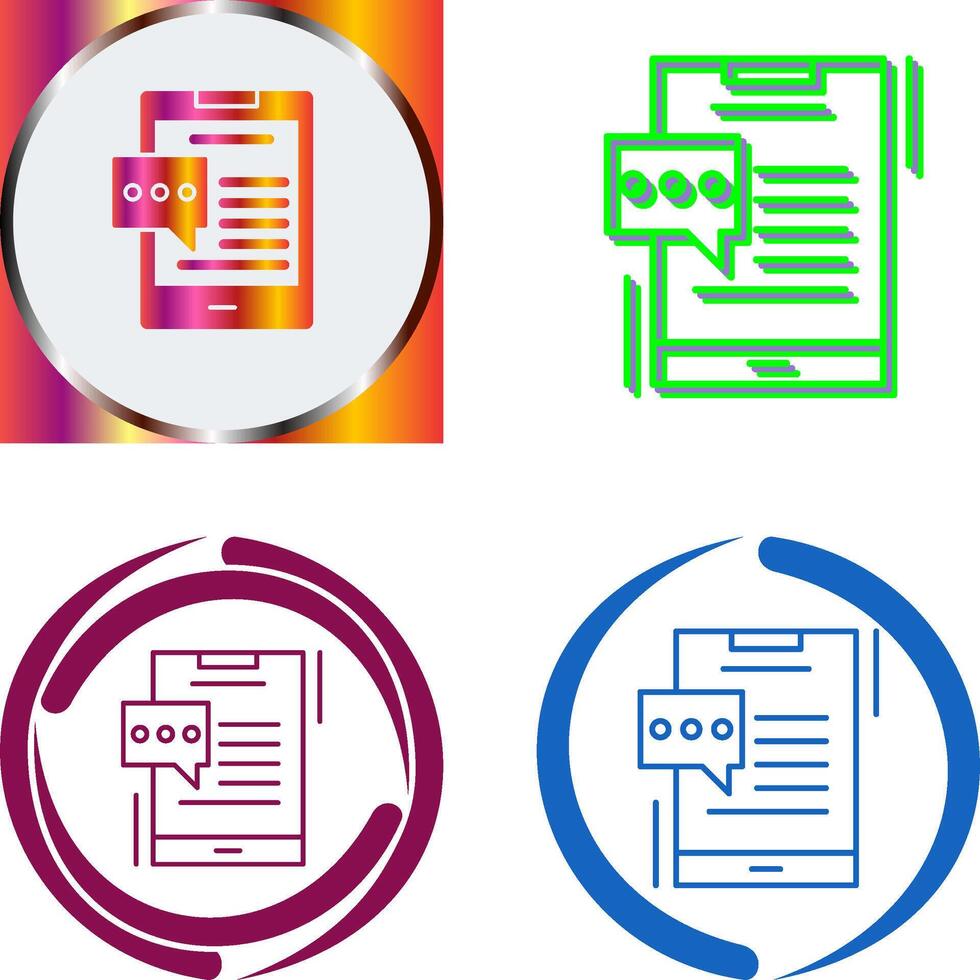 Chat Icon Design vector