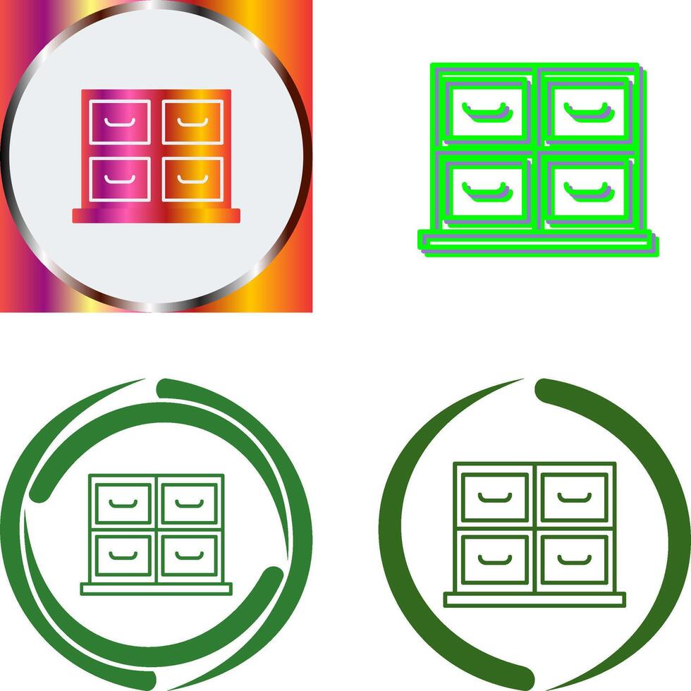 Cabinet Icon Design vector