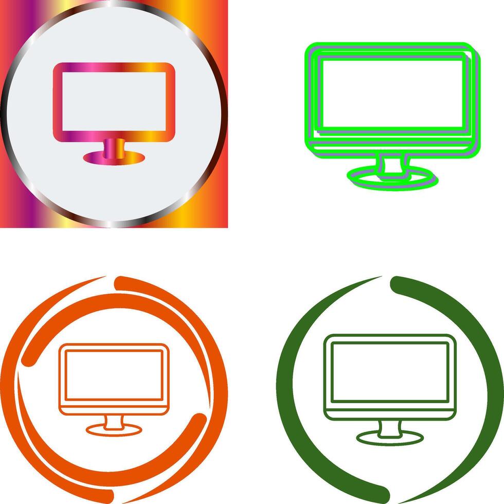 Monitor Icon Design vector