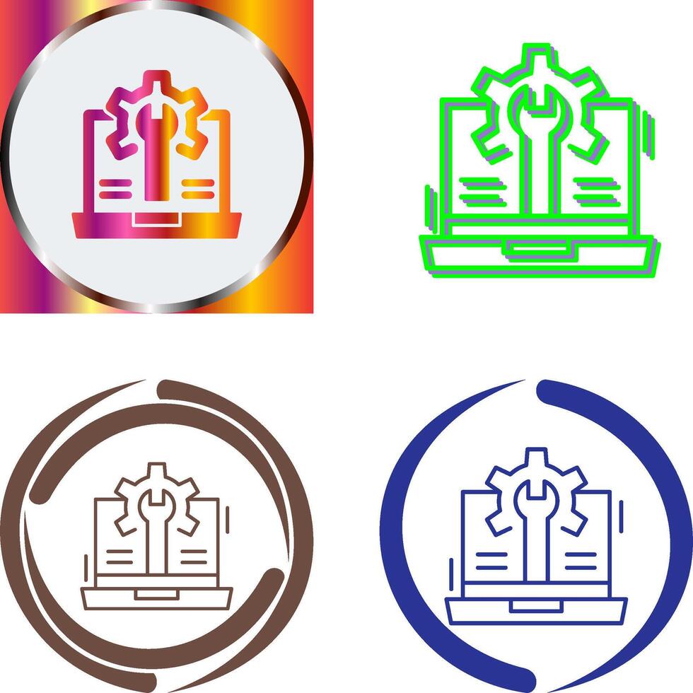 Web Development Icon Design vector