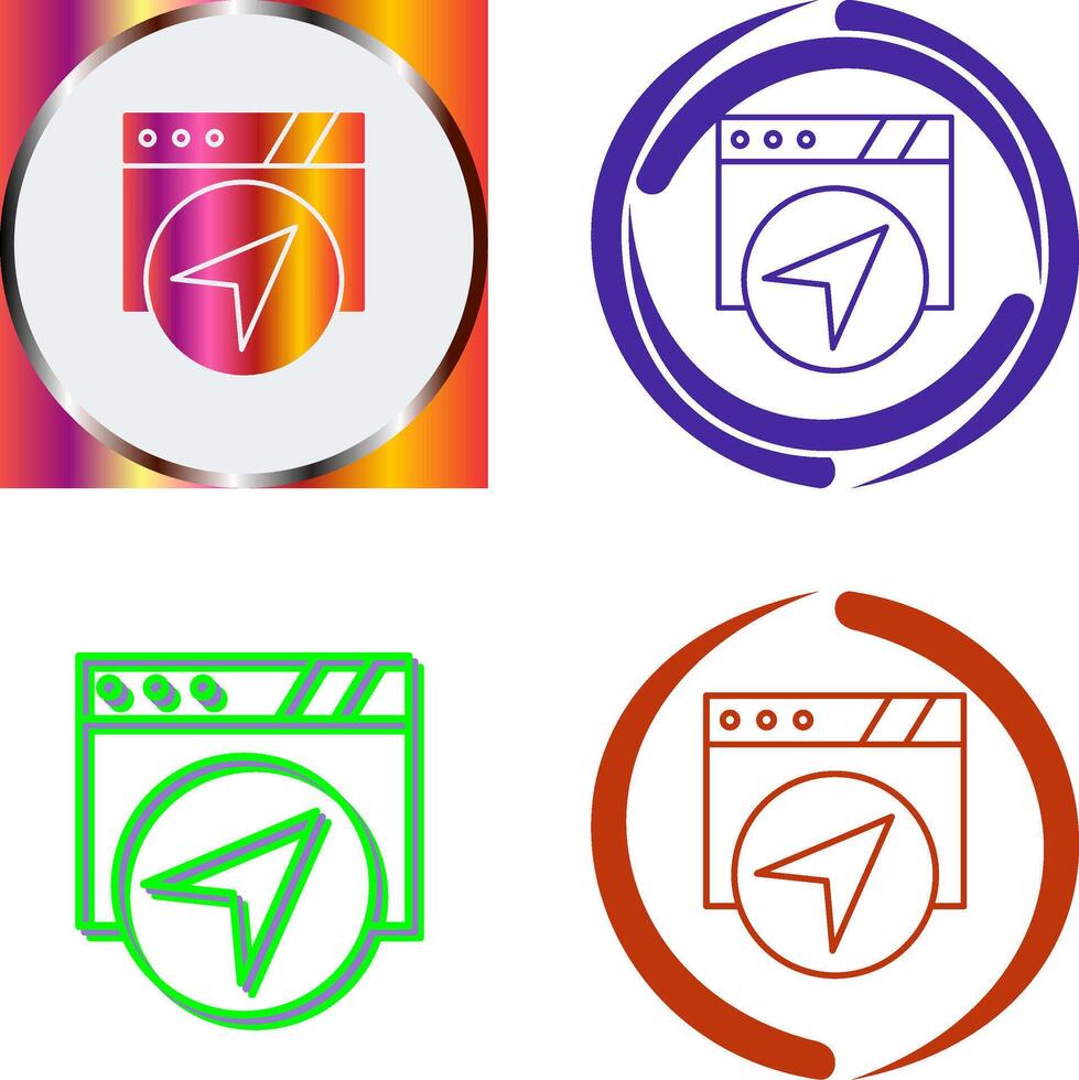 Navigation Icon Design vector