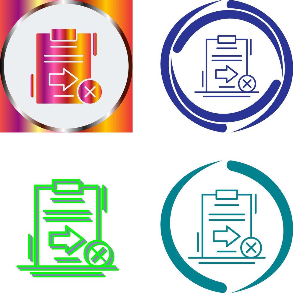Send Failed Icon Design vector