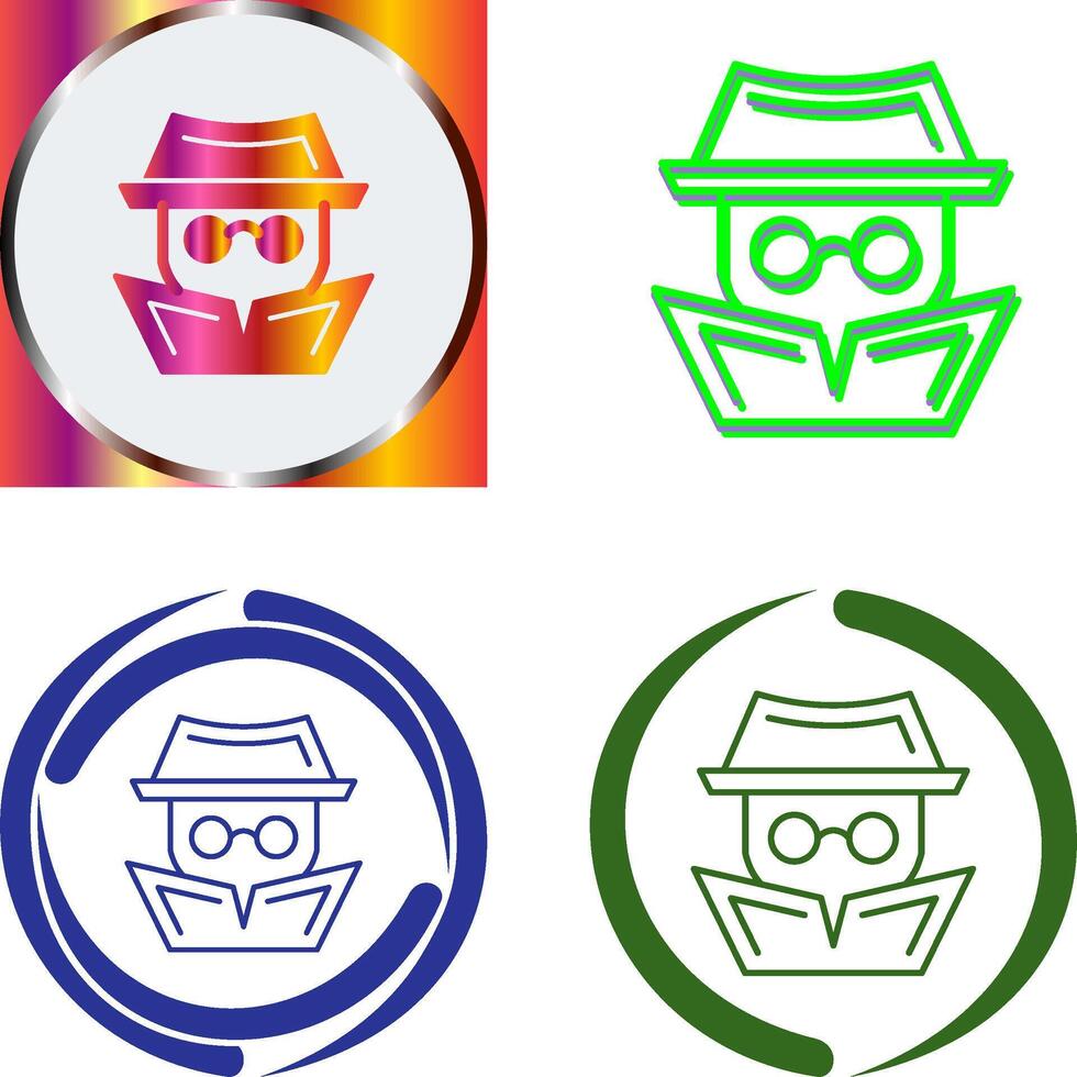 Hacker Icon Design vector