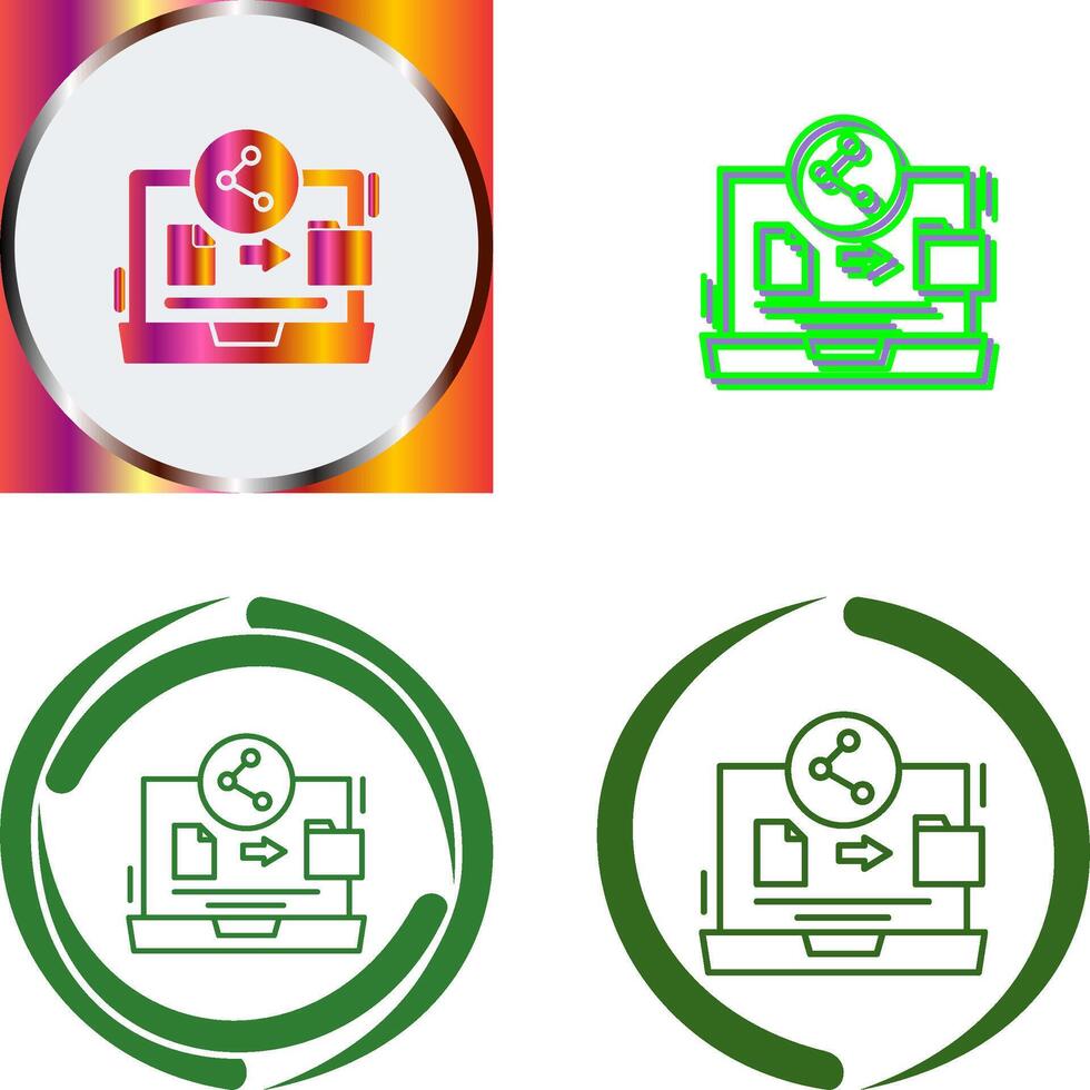 File Share Icon Design vector