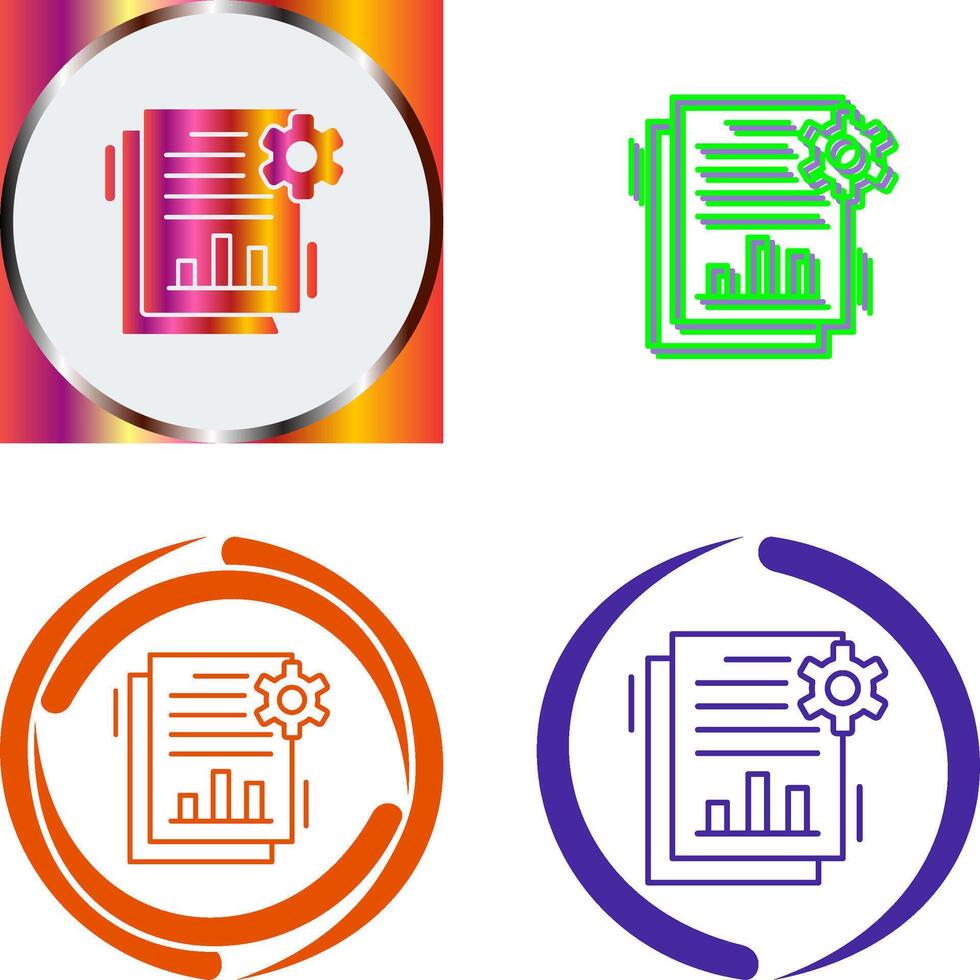 SEO Report Icon Design vector