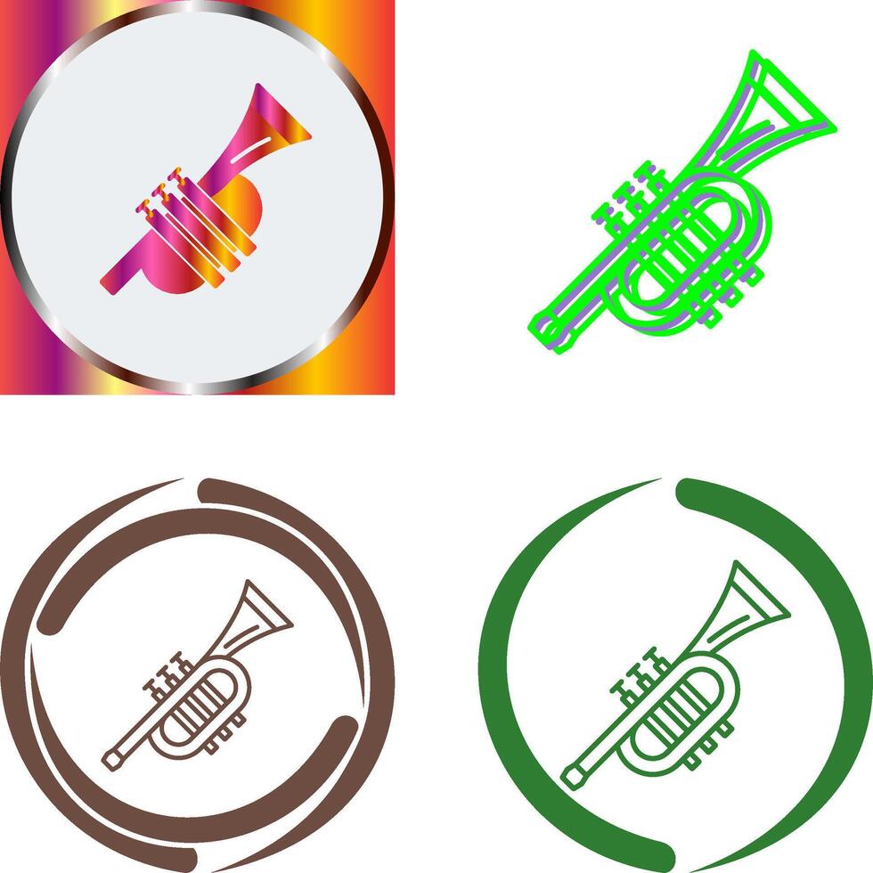 Trumpet Icon Design vector