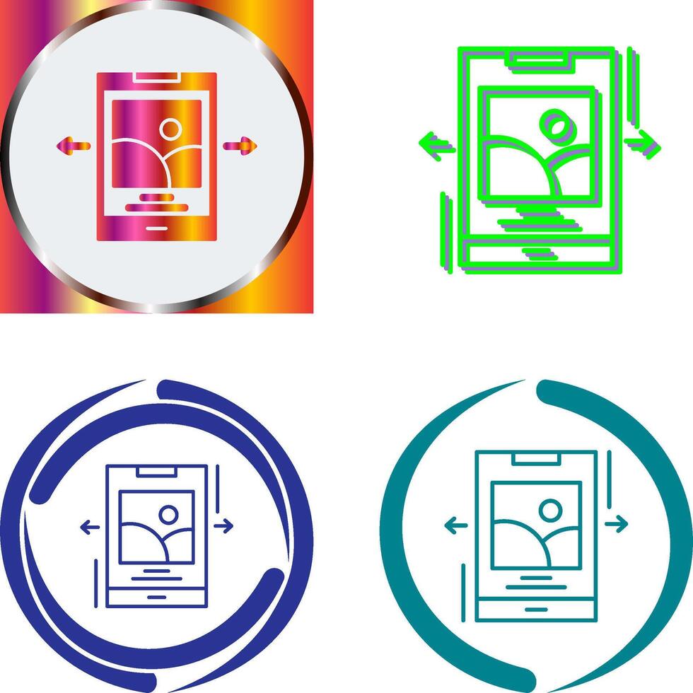 Swipe Icon Design vector