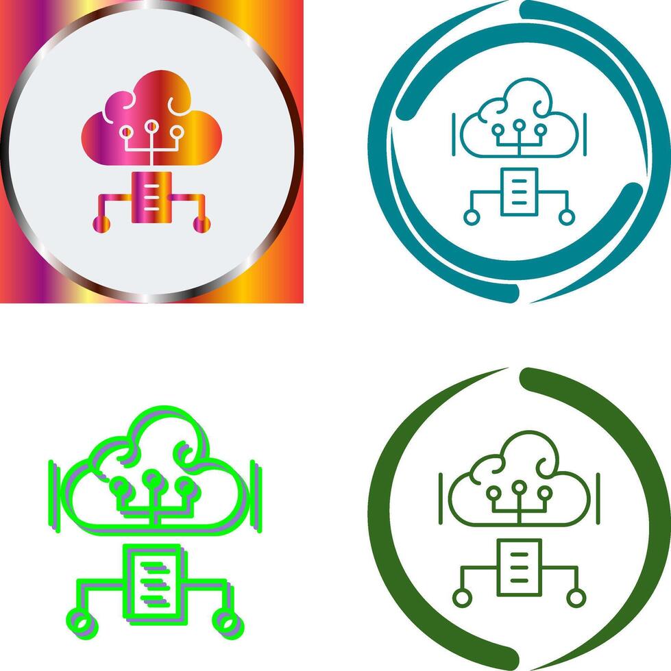 Cloud Computing Icon Design 45576870 Vector Art at Vecteezy