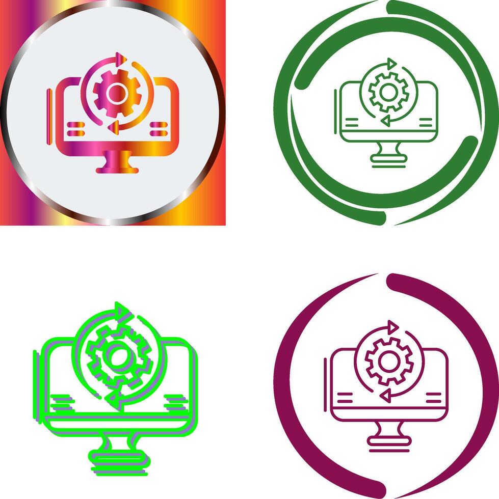 Synchronization Icon Design vector