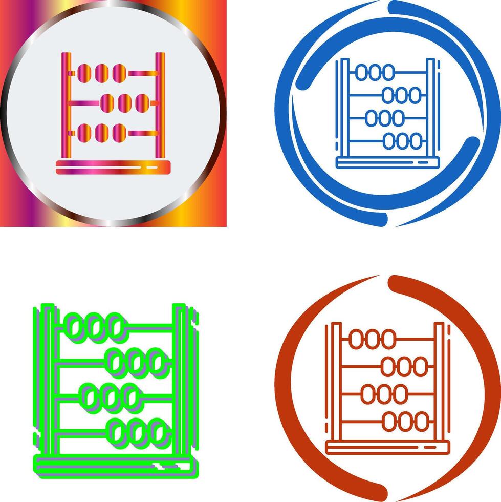 Abacus Icon Design vector